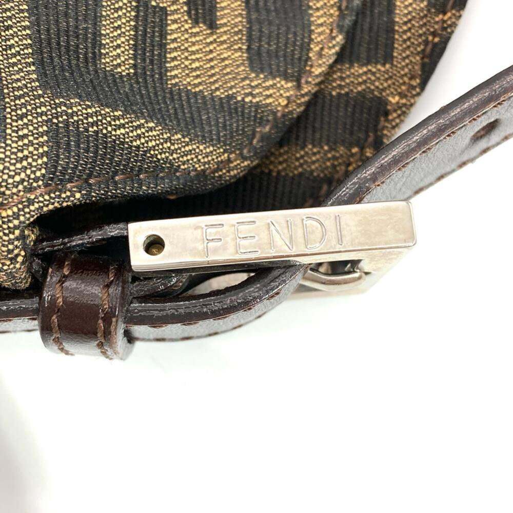 Fendi Zucca Mamma Bucket Shoulder Bag, Canvas, 2321-26725-009, Brown, Silver ... - Picture 7 of 9